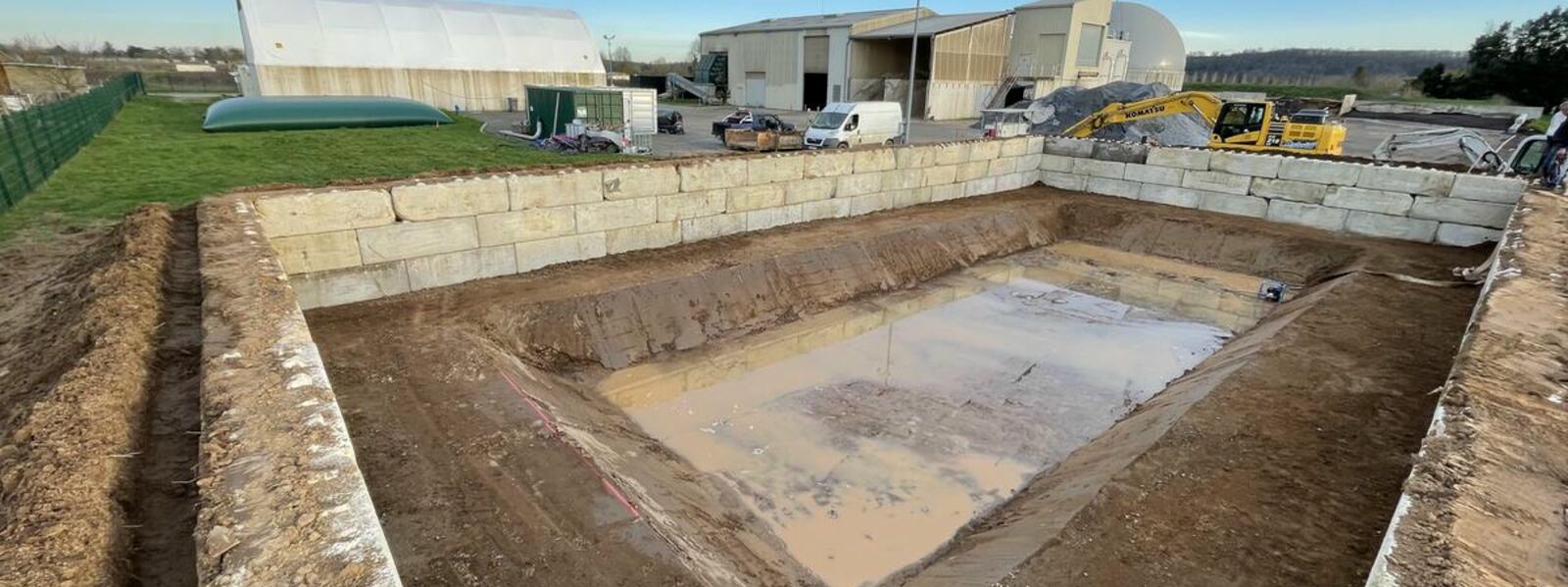 Chantier géomembrane